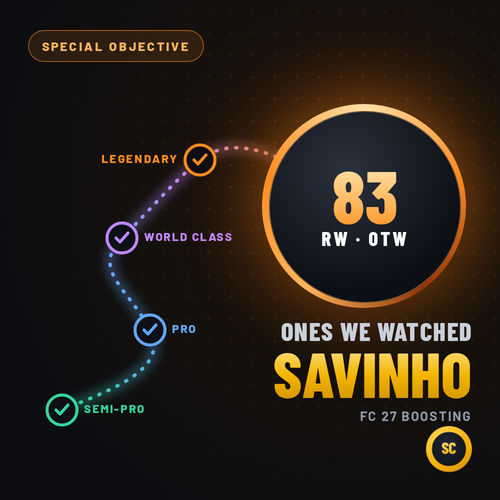 OTW Savinho - Ones to Watch Herausforderungen - FC 27 Boosting