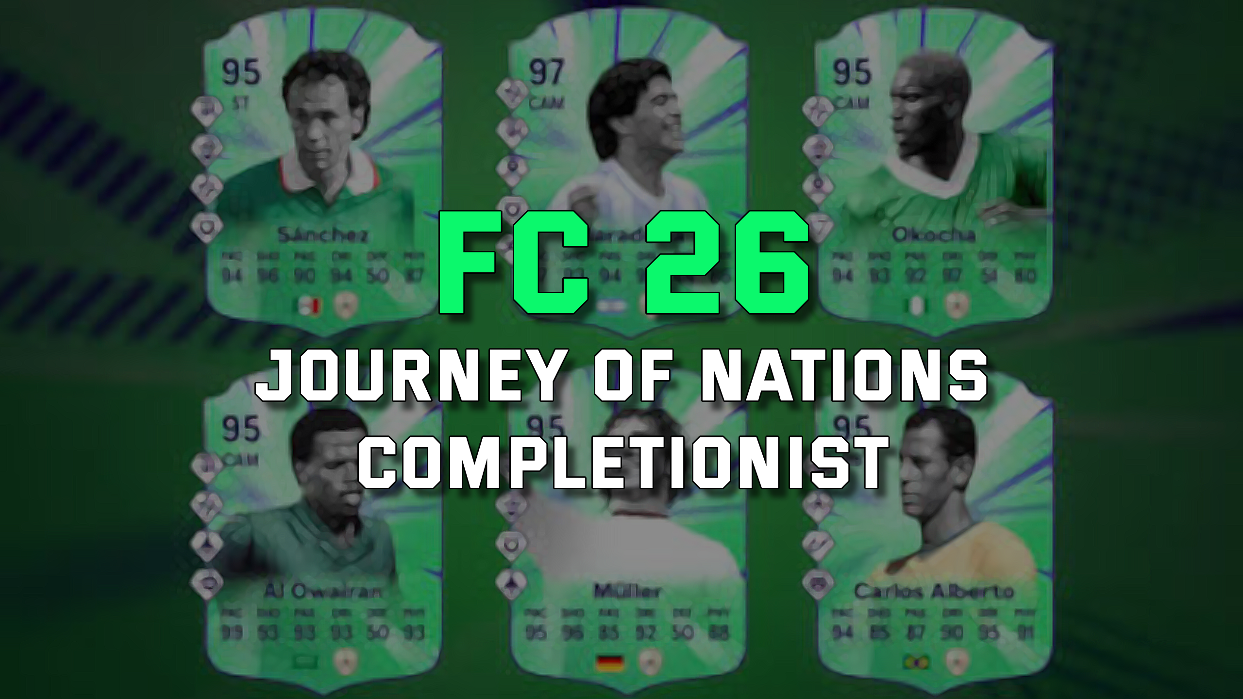 Journey of Nations continental objectives in EA FC 26 with Carlos Alberto, Okocha and Al Owairan