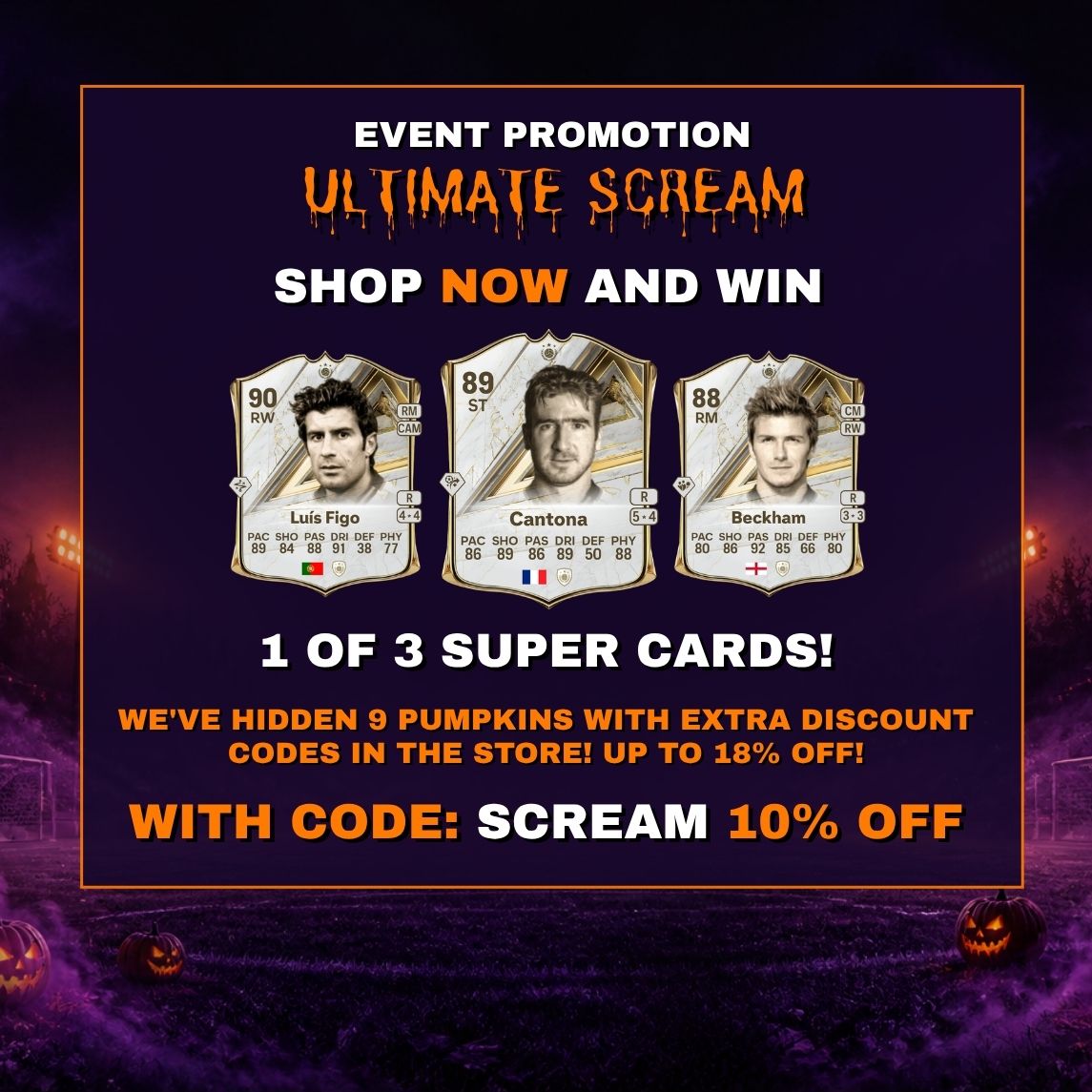 ULTIMATE SCREAM Promo: FC 27 Coins -10%, Pumpkin Codes & Cards to Win