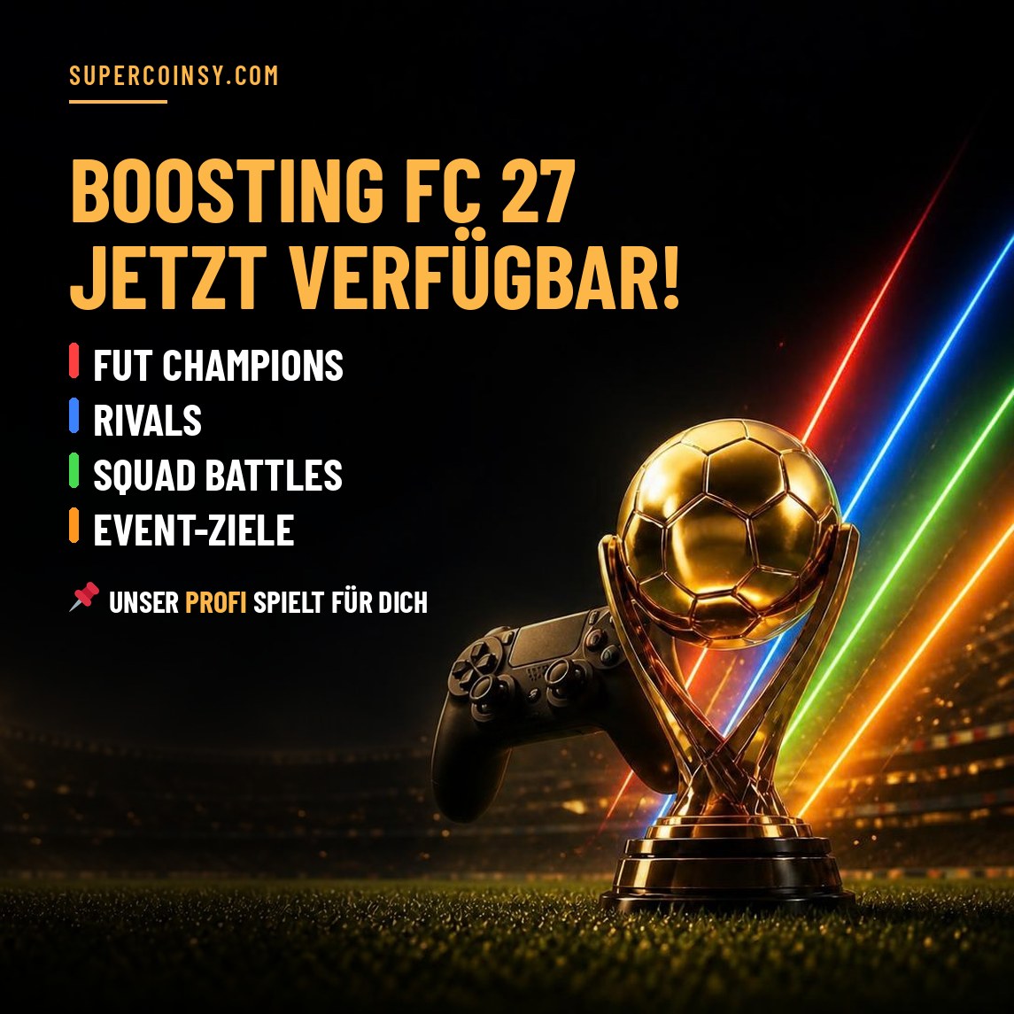 FC 27 Boosting - FUT Champions, Rivals, Squad Battles und Event-Ziele