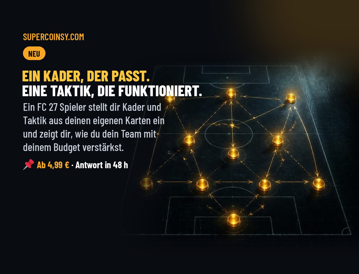 FC 27 Kader-Beratung - Ein Kader, der passt. Eine Taktik, die funktioniert.