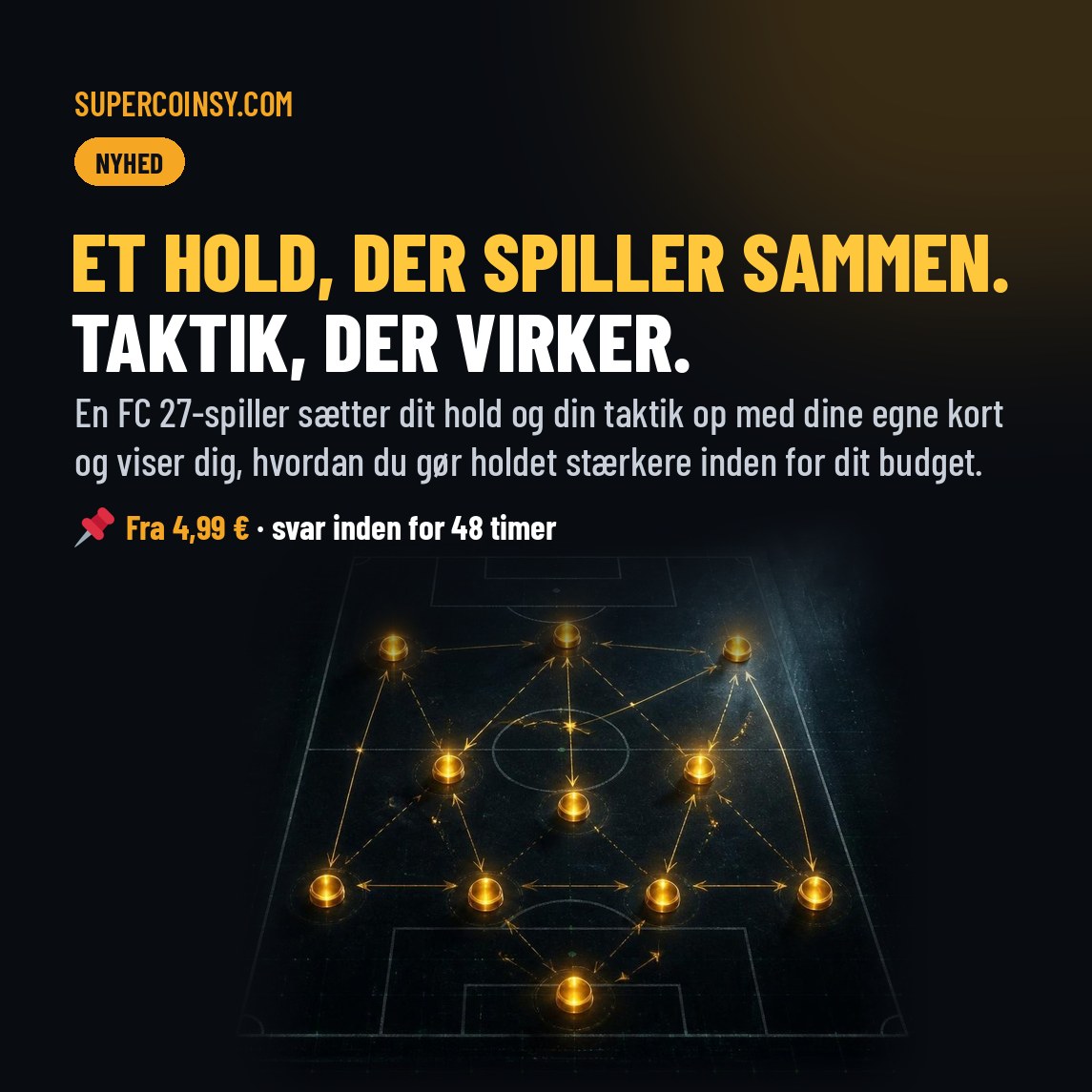 FC 27 Holdrådgivning - Et hold, der spiller sammen. Taktik, der virker.