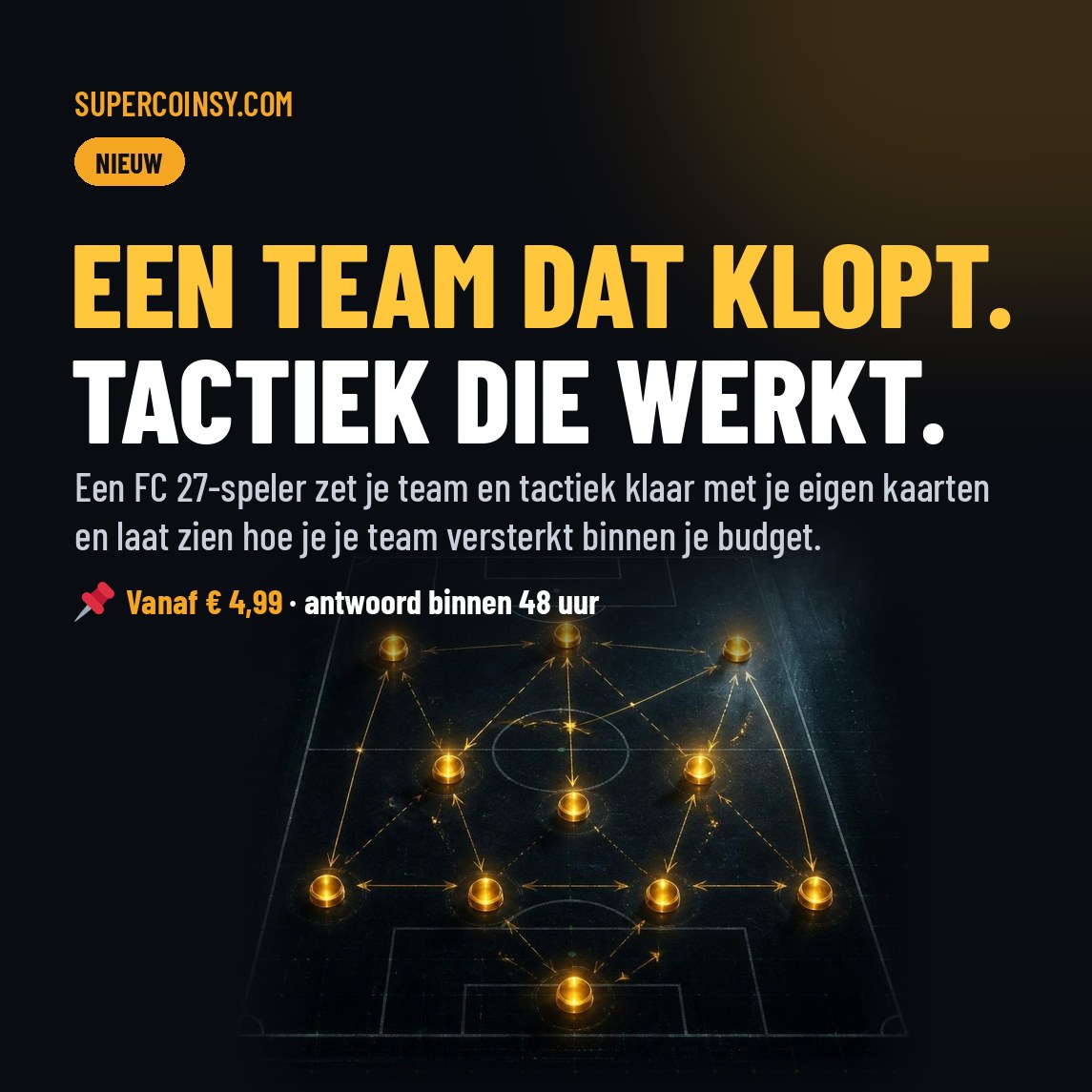 FC 27 Teamadvies - Een team dat klopt. Tactiek die werkt.