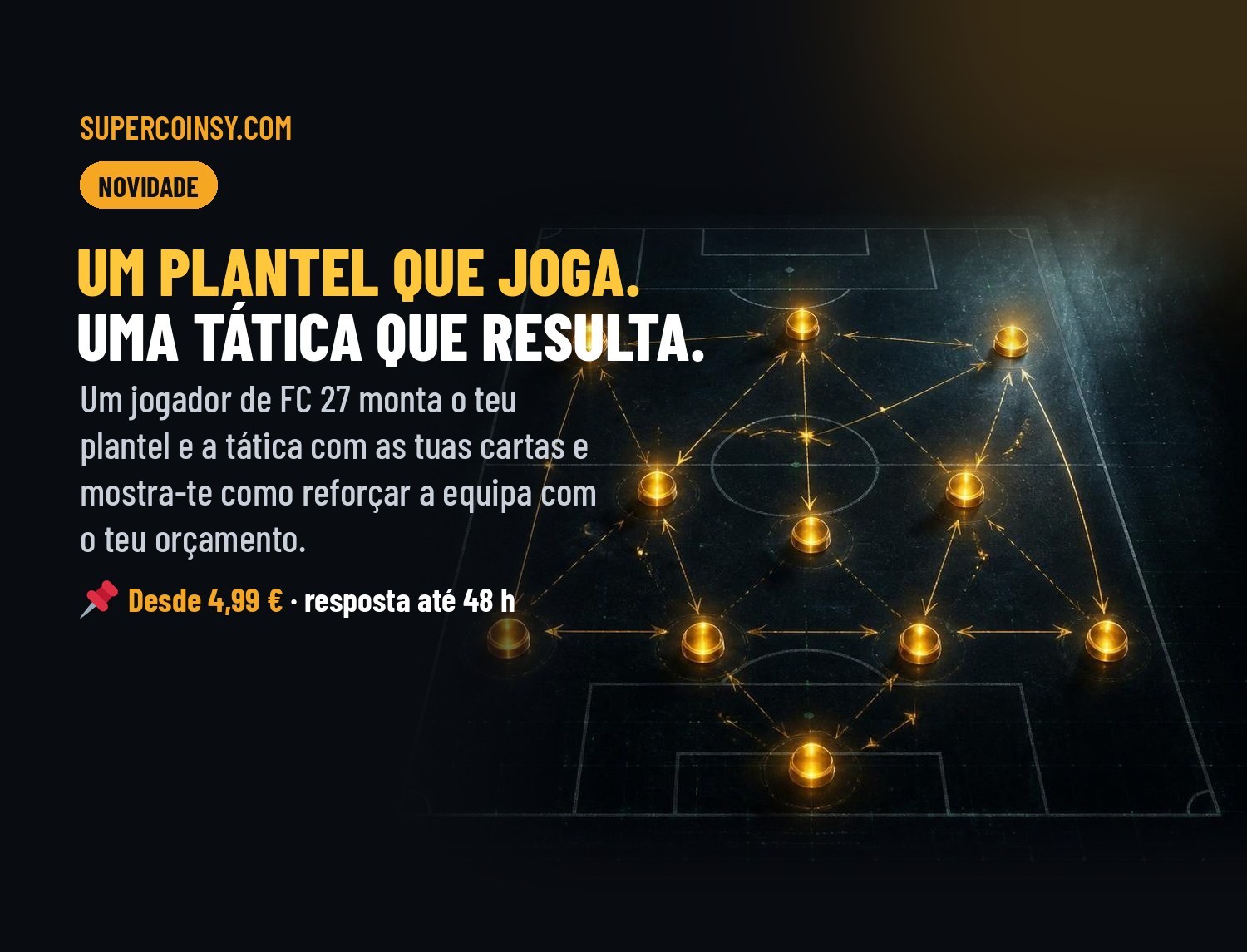 Consultoria de plantel FC 27 - Um plantel que joga. Uma tática que resulta.